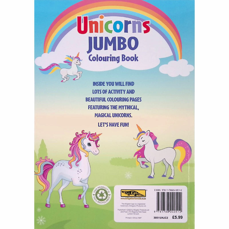 Unicorn Jumbo Colouring Book by Supreme Stationery on Schoolbooks.ie