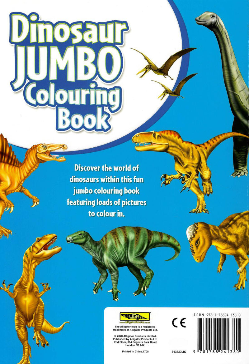 Dinosaur Jumbo Colouring Book by Alligator Books on Schoolbooks.ie