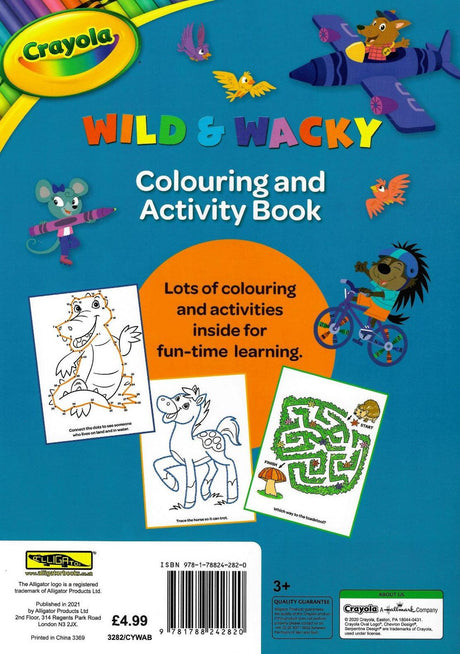 ■ Crayola Wild and Wacky Colouring and Activity Book by Crayola on Schoolbooks.ie