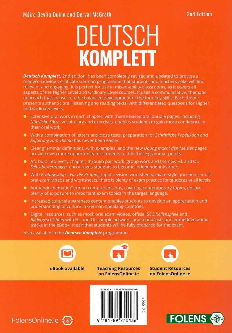 Deutsch Komplett (2019) 2nd Edition - Textbook by Folens on Schoolbooks.ie
