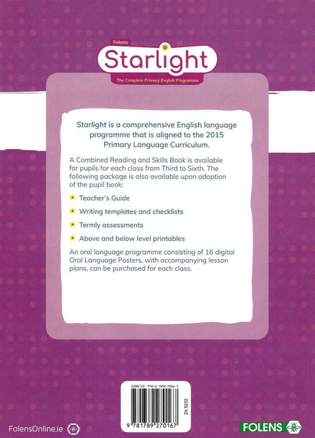 Starlight 4th Class Combined Reading & Skills Book by Folens on Schoolbooks.ie