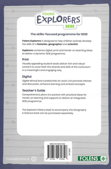 Explorers Geography & Science - 6th Class by Folens on Schoolbooks.ie