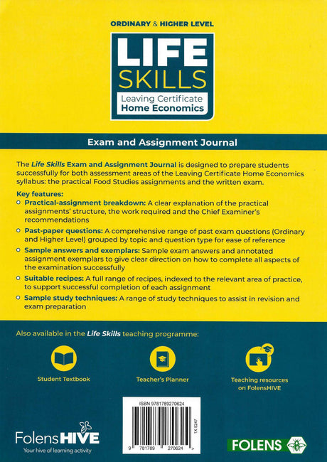 Life Skills - Exam and Assignment Journal by Folens on Schoolbooks.ie