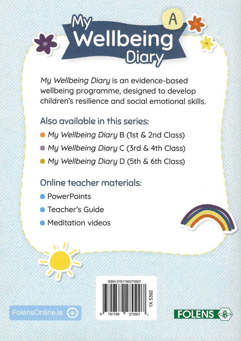 My Wellbeing Diary - A - Junior Infants - Senior Infants by Folens on Schoolbooks.ie