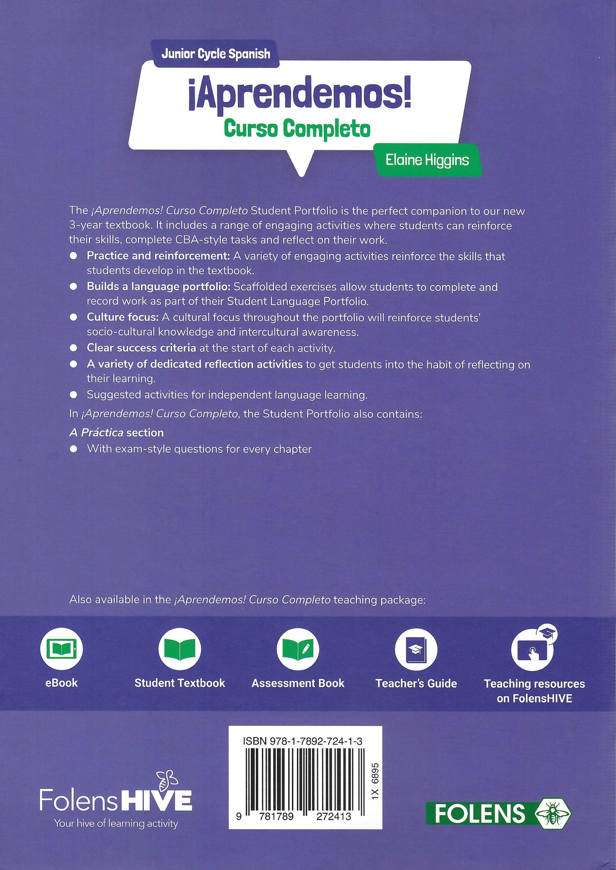¡Aprendemos! - Curso Completo - Mi Portfolio Book Only - 2nd / New Edition (2025) by Folens on Schoolbooks.ie