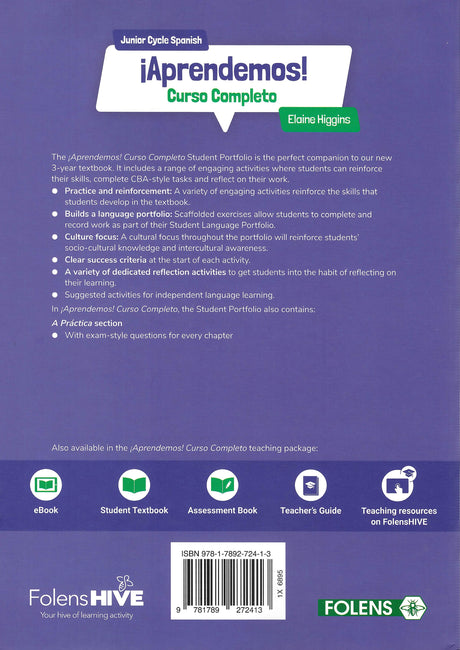 ¡Aprendemos! - Curso Completo - Mi Portfolio Book Only - 2nd / New Edition (2025) by Folens on Schoolbooks.ie