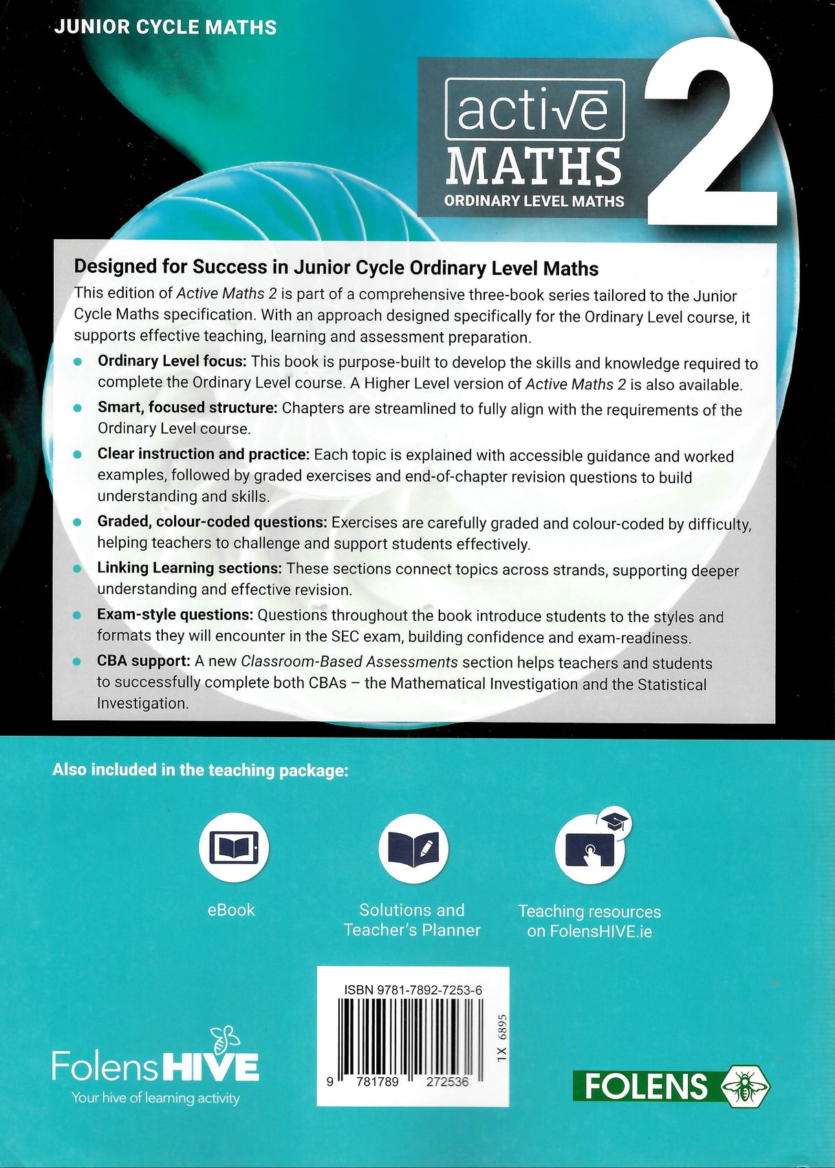 Active Maths 2 - Ordinary Level Textbook - 3rd / New Edition (2025) by Folens on Schoolbooks.ie