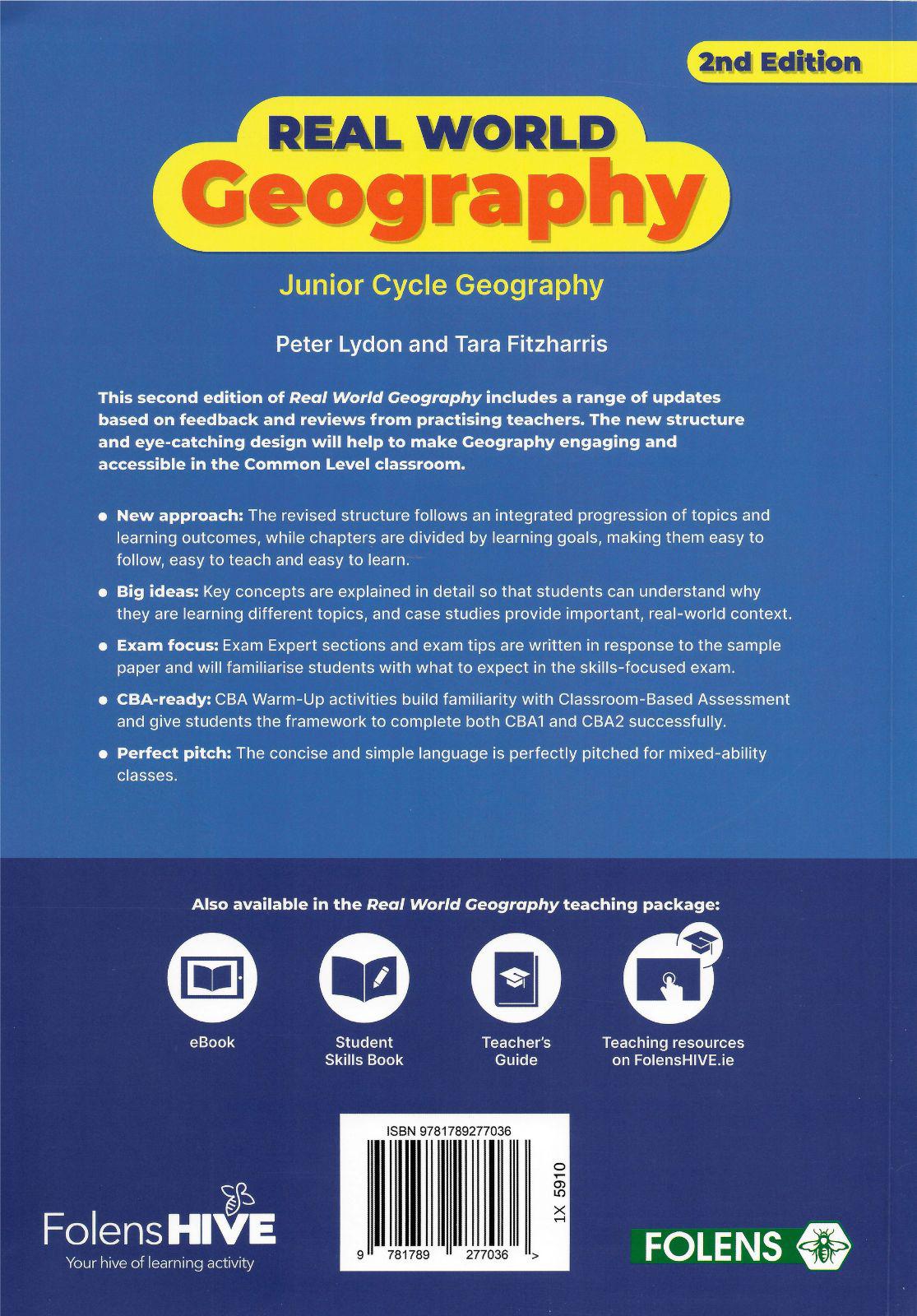 Real World Geography - Textbook and Workbook Set - 2nd / New Edition (2022) by Folens on Schoolbooks.ie