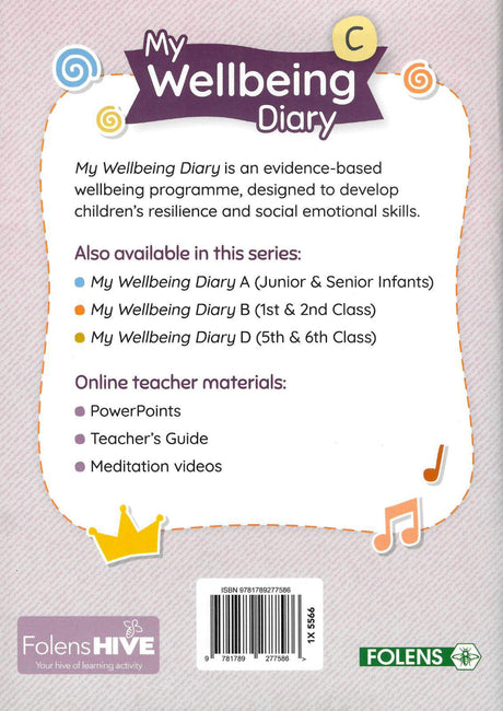 My Wellbeing Diary - C - Third Class - Fourth Class by Folens on Schoolbooks.ie