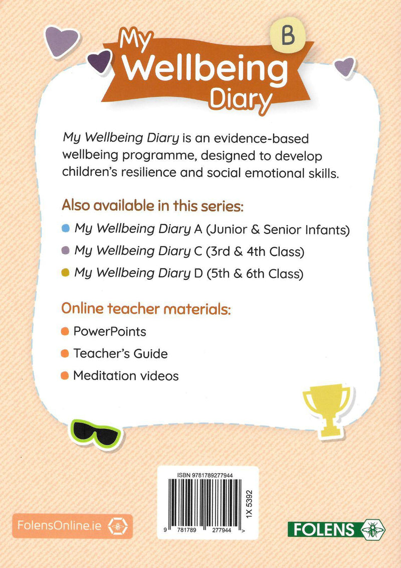 My Wellbeing Diary - B - First Class - Second Class by Folens on Schoolbooks.ie