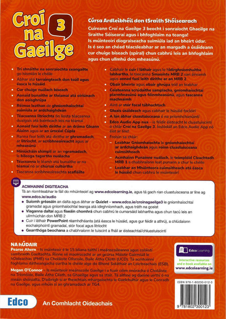 Croí na Gaeilge 3 - Textbook, Activity book and Portfolio Resource Book - Set by Edco on Schoolbooks.ie