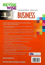 Revise Wise - Leaving Cert - Business - Higher Level - New Edition (2022) by Edco on Schoolbooks.ie