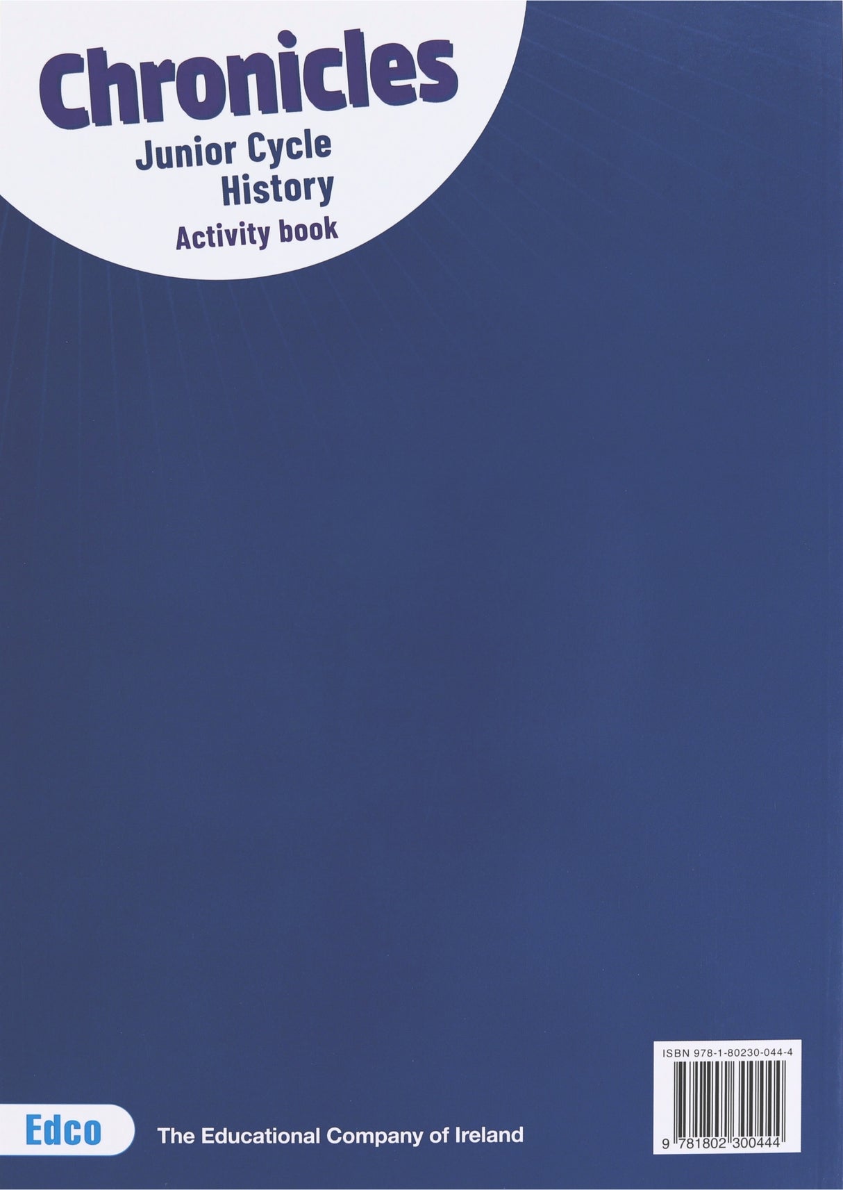 Chronicles - Junior Cycle History - Activity Book Only by Edco on Schoolbooks.ie