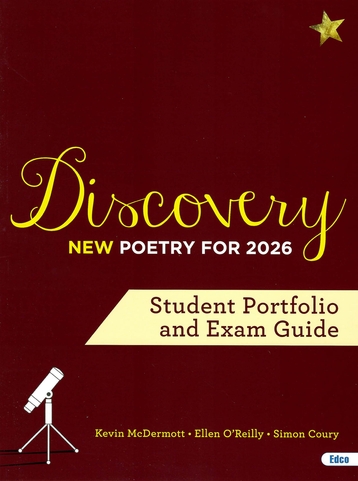 Discovery - New Poetry for 2026 - Higher & Ordinary Level - Textbook and Student Portfolio - Set by Edco on Schoolbooks.ie