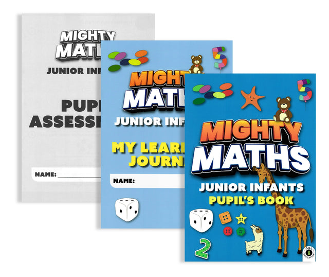 Mighty Maths - Pupils Book & Assessment Book & My Learning Journal - Set - Junior Infants by Gill Education on Schoolbooks.ie