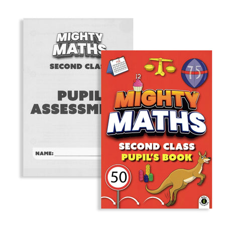 Mighty Maths - Pupils Book & Assessment Book - Set - 2nd Class by Gill Education on Schoolbooks.ie