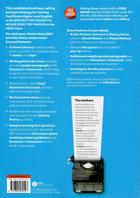 ■ Poetry Focus 2027 by Gill Education on Schoolbooks.ie
