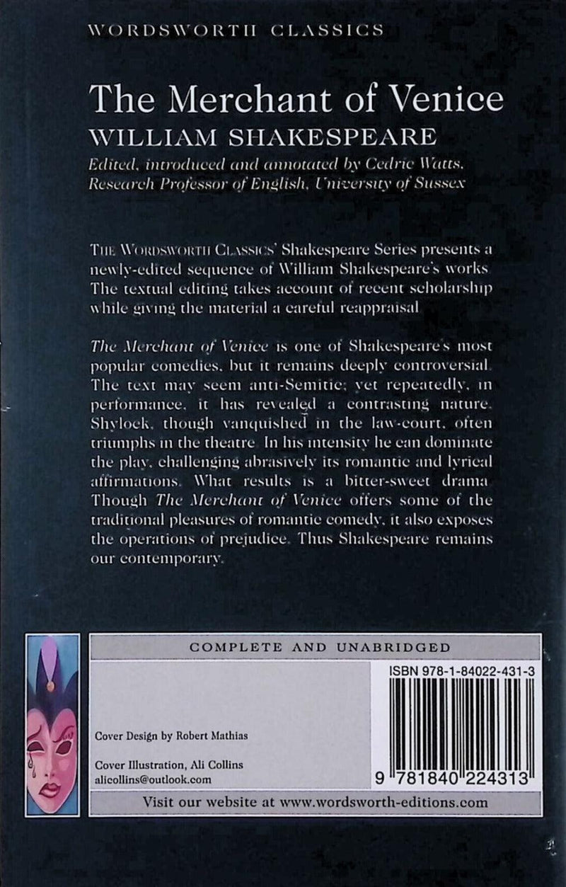 Merchant of Venice by Wordsworth Editions Ltd on Schoolbooks.ie