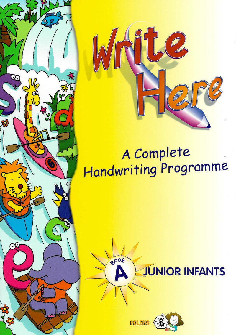 Write Here A - Junior Infants by Folens on Schoolbooks.ie
