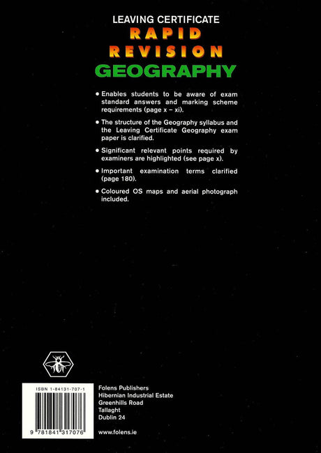 Rapid Revision - Leaving Cert - Geography - Combined Levels by Folens on Schoolbooks.ie