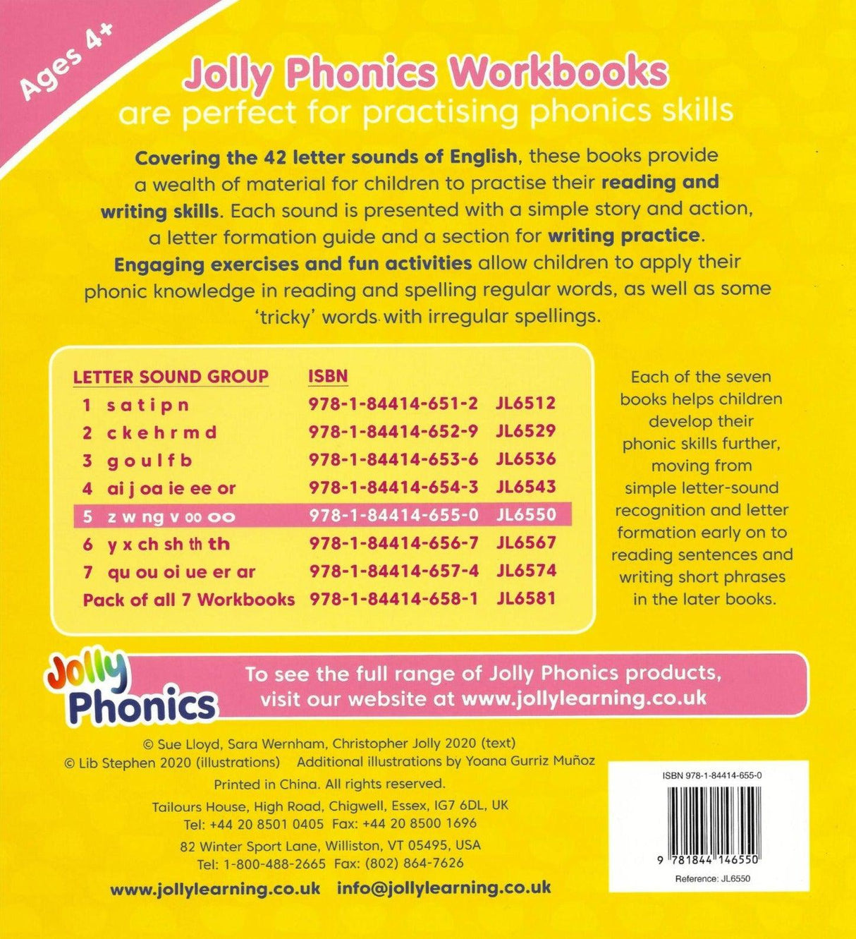 Jolly Phonics Workbook 5 - Pre Cursive Letters by Jolly Learning Ltd on Schoolbooks.ie