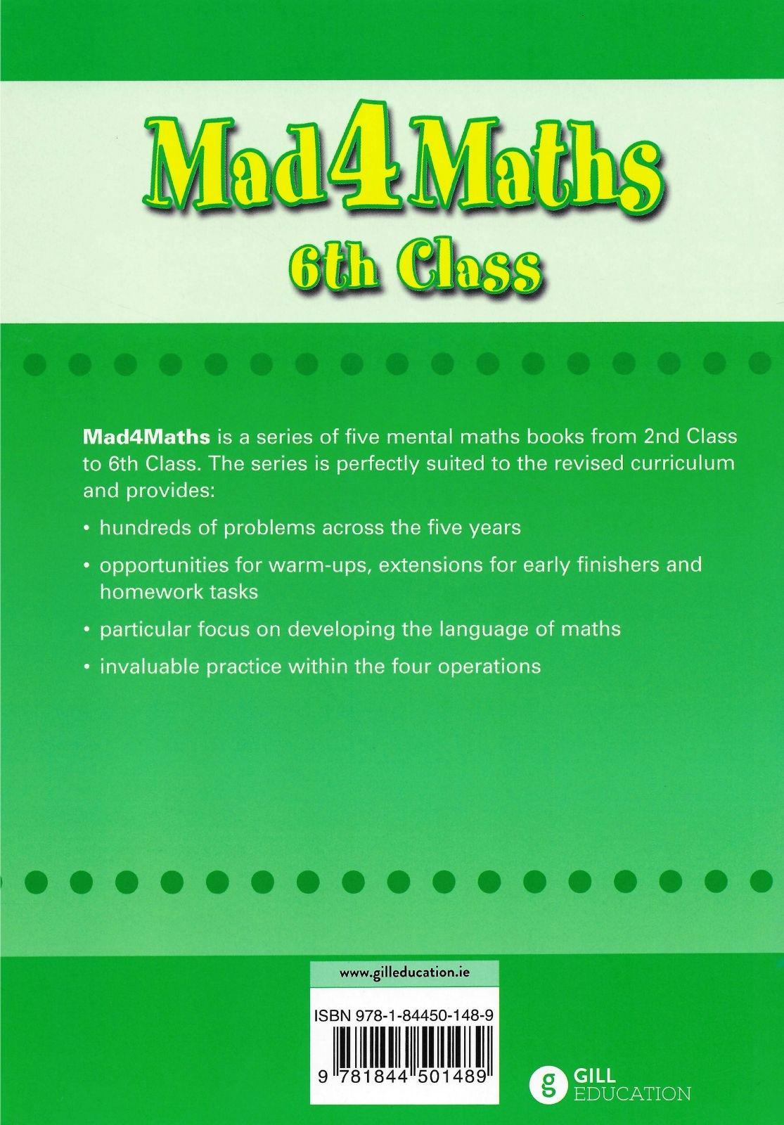 Mad 4 Maths - 6th Class by Carroll Heinemann on Schoolbooks.ie