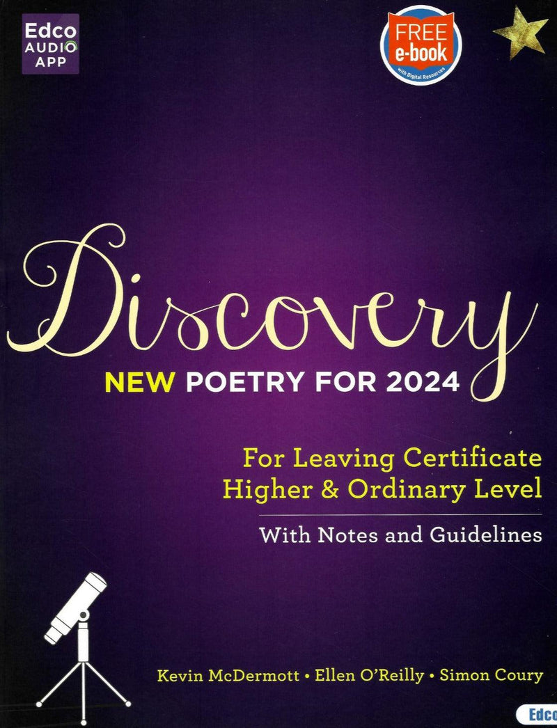 Discovery - New Poetry for 2024 - Higher & Ordinary Level - Textbook and Student Portfolio - Set by Edco on Schoolbooks.ie