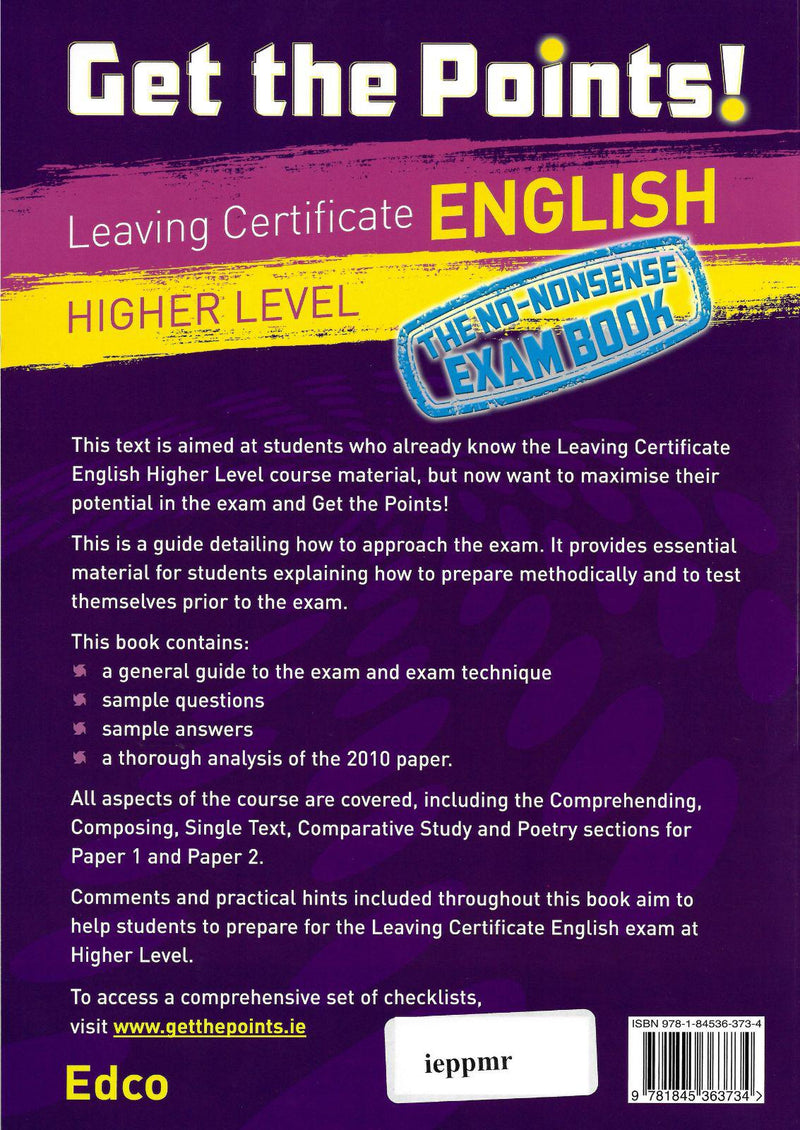 Get the Points: English - Leaving Cert - Higher Level by Edco on Schoolbooks.ie