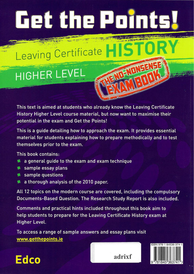 Get the Points: History - Leaving Cert - Higher Level by Edco on Schoolbooks.ie