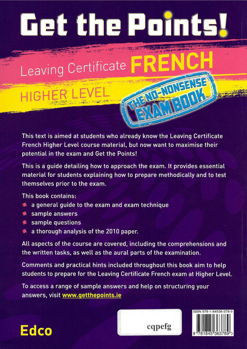 Get the Points: French - Leaving Cert - Higher Level by Edco on Schoolbooks.ie