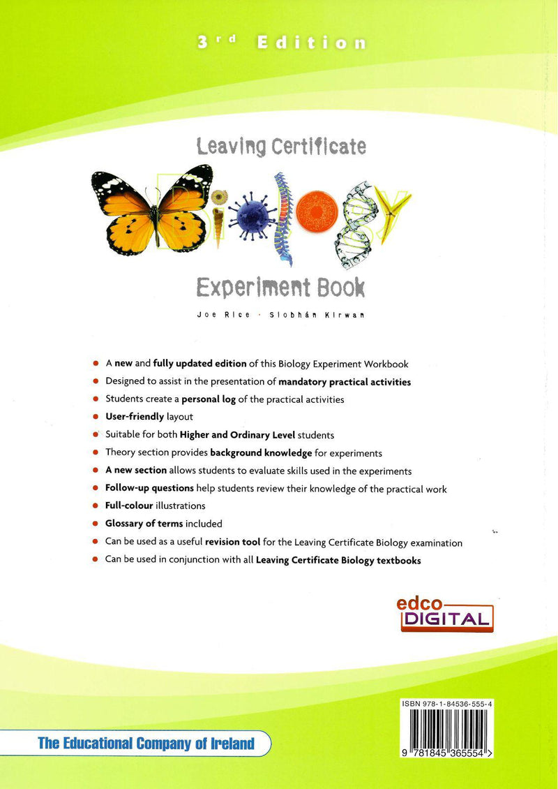 Biology Experiment Book - 3rd Edition by Edco on Schoolbooks.ie