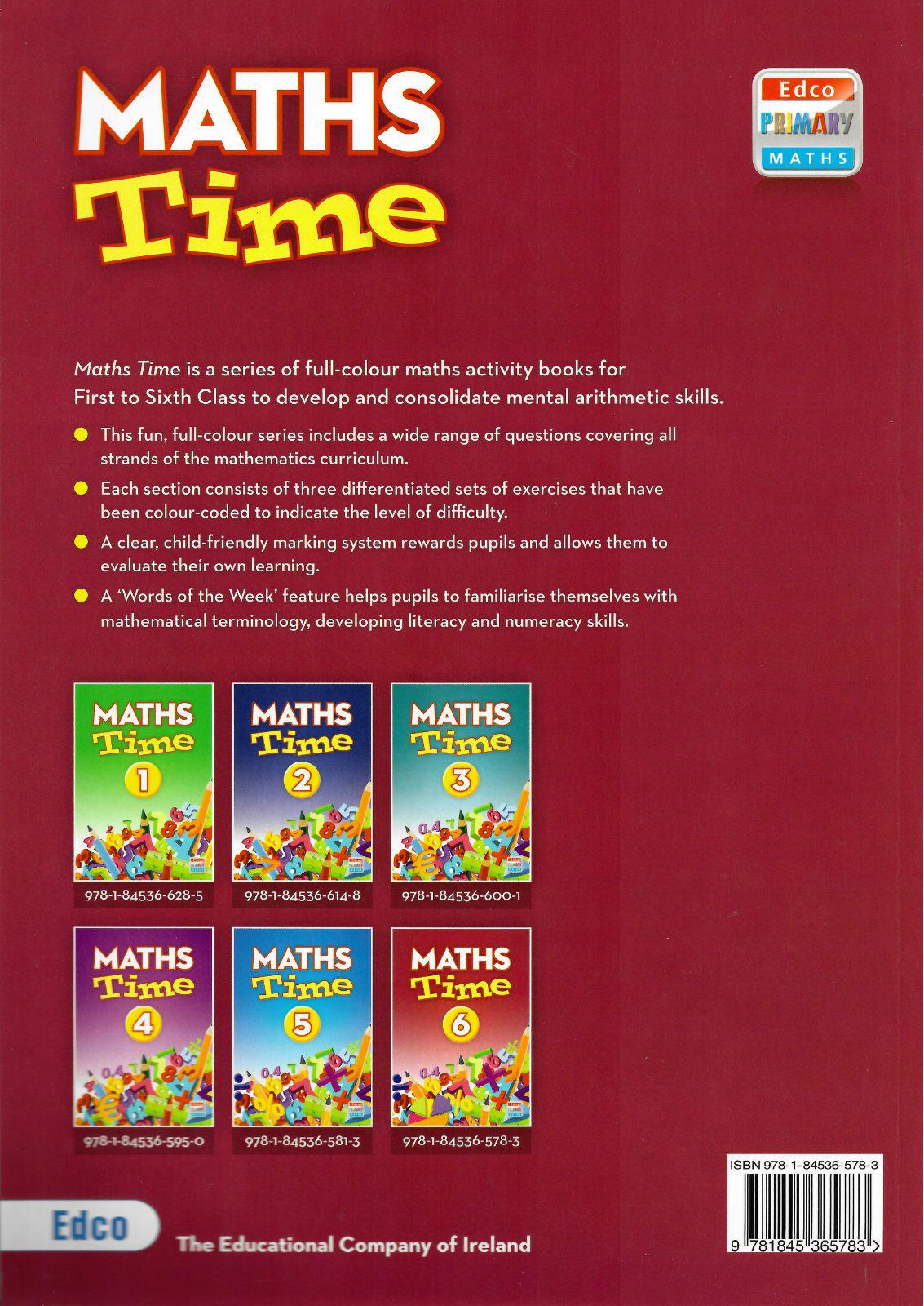 Maths Time 6 - 6th Class by Edco on Schoolbooks.ie