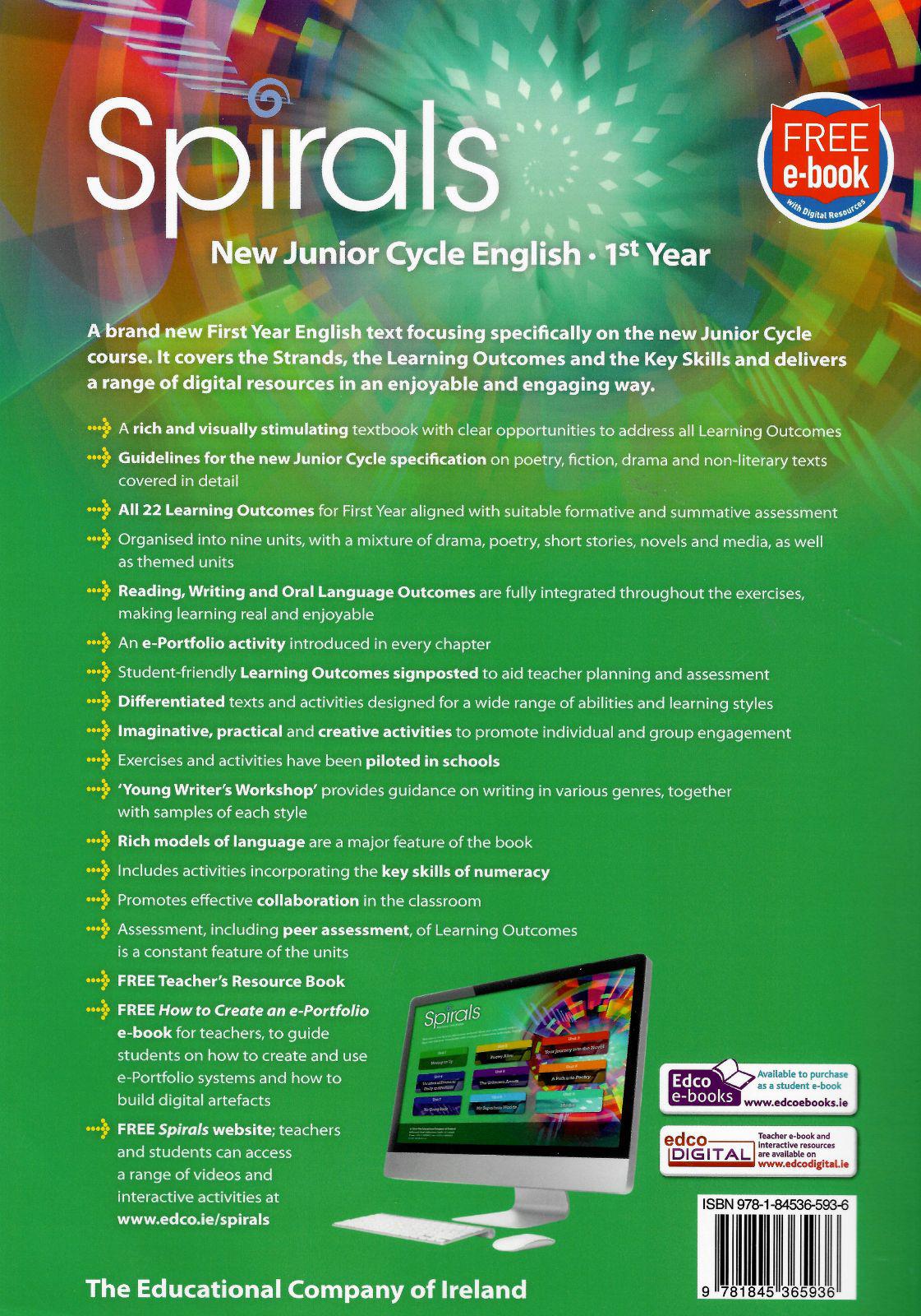 ■ Spirals - Textbook & Student Portfolio Set by Edco on Schoolbooks.ie