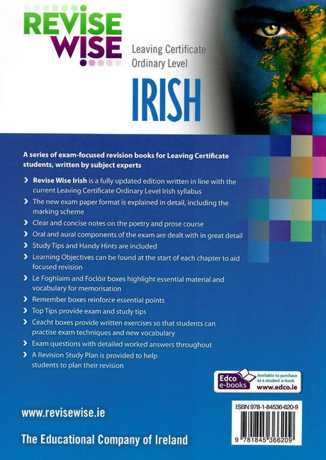 Revise Wise - Leaving Cert - Irish - Ordinary Level by Edco on Schoolbooks.ie