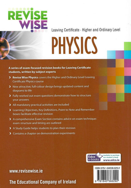 Revise Wise - Leaving Cert - Physics by Edco on Schoolbooks.ie