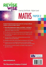 Revise Wise - Leaving Cert - Maths - Higher Level Paper 2 by Edco on Schoolbooks.ie