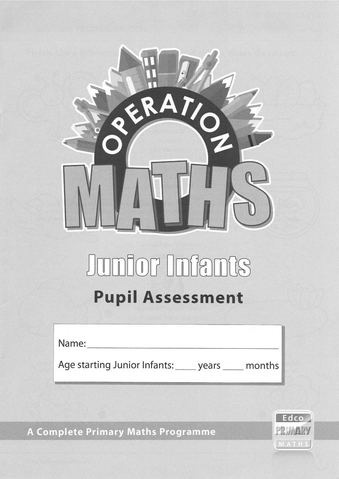 Operation Maths A - Junior Infants Pack by Edco on Schoolbooks.ie