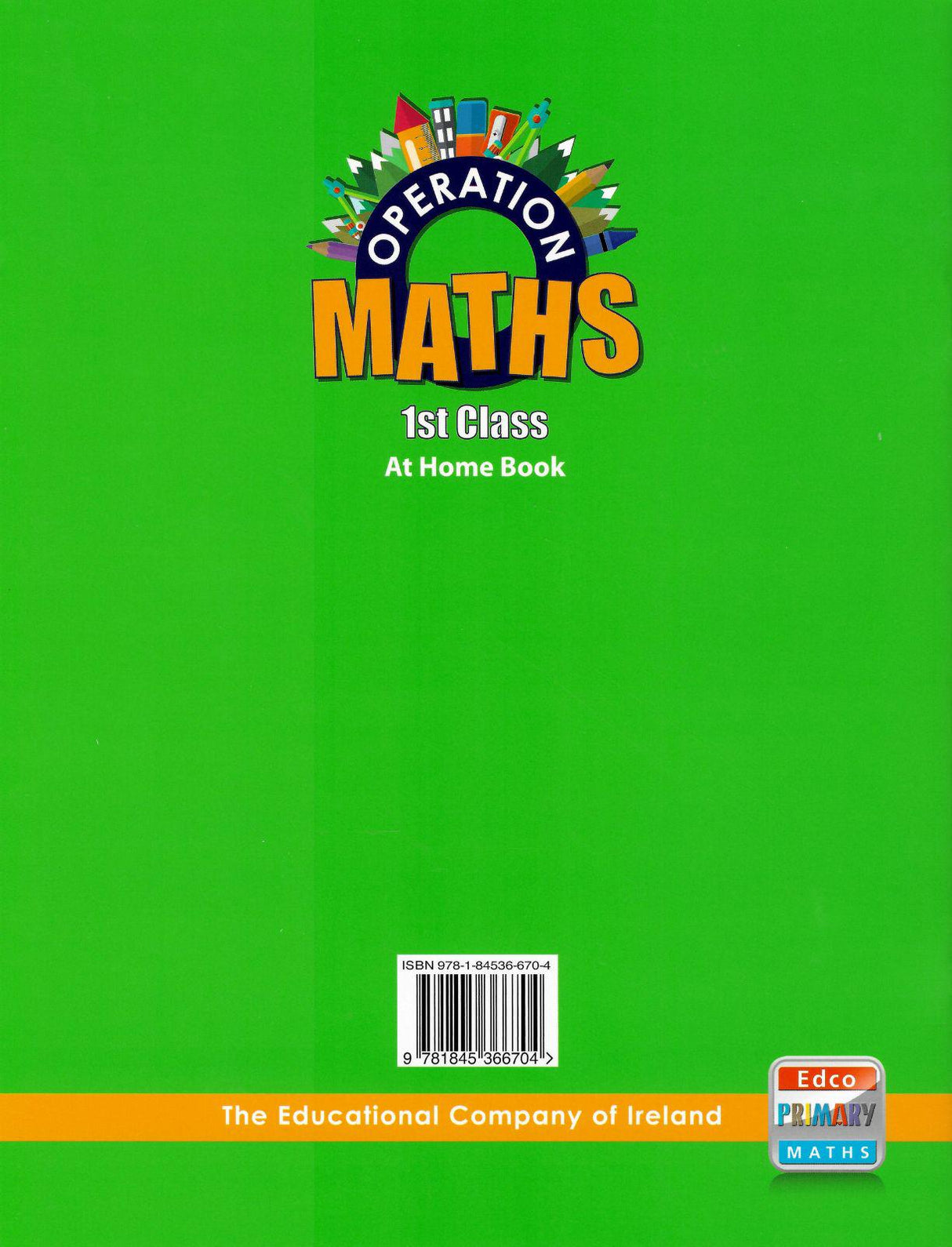 Operation Maths 1 - At Home Book by Edco on Schoolbooks.ie