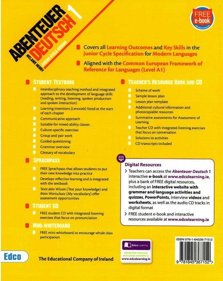 ■ Abenteuer Deutsch 1 by Edco on Schoolbooks.ie