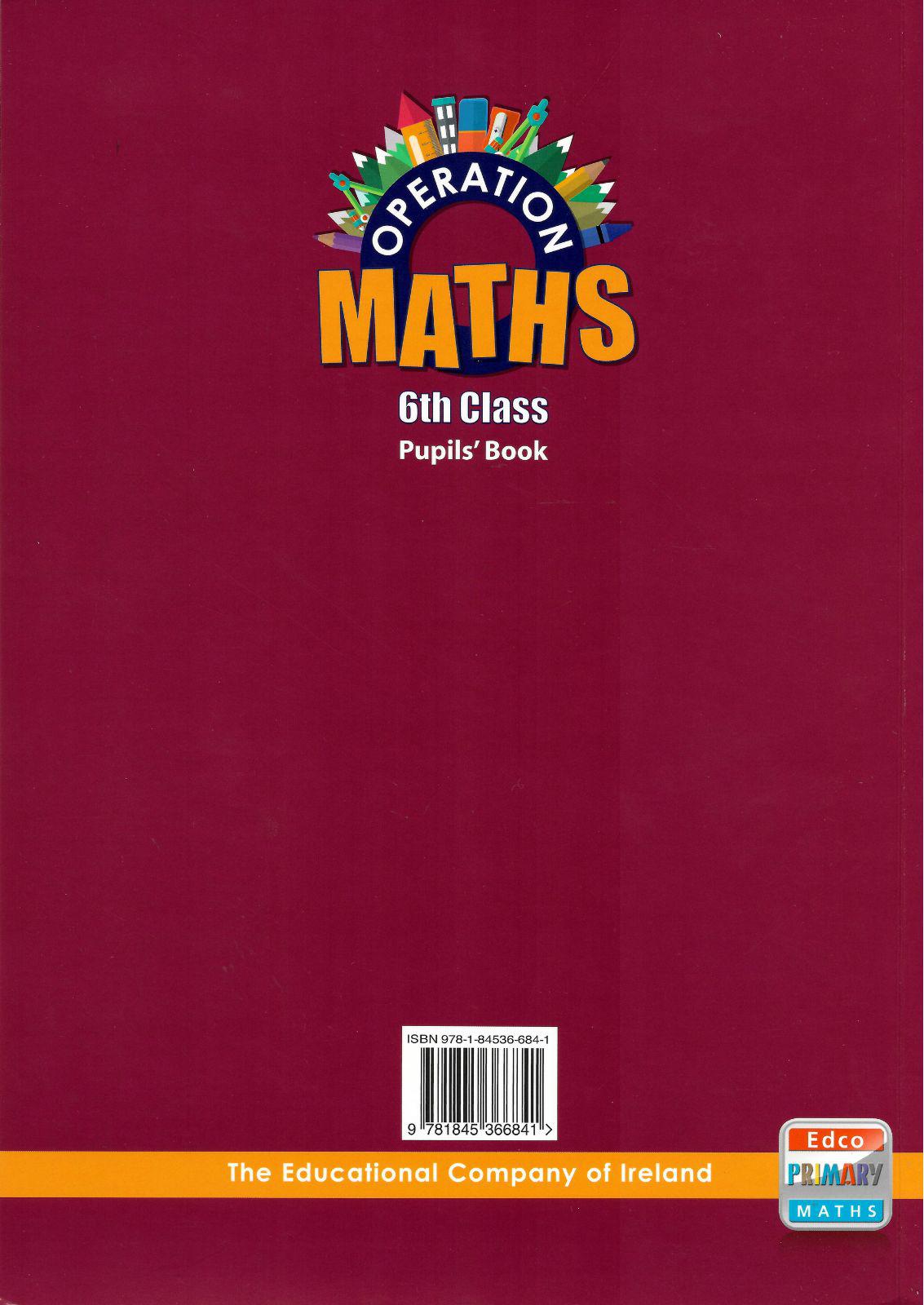 Operation Maths 6 - Pack by Edco on Schoolbooks.ie