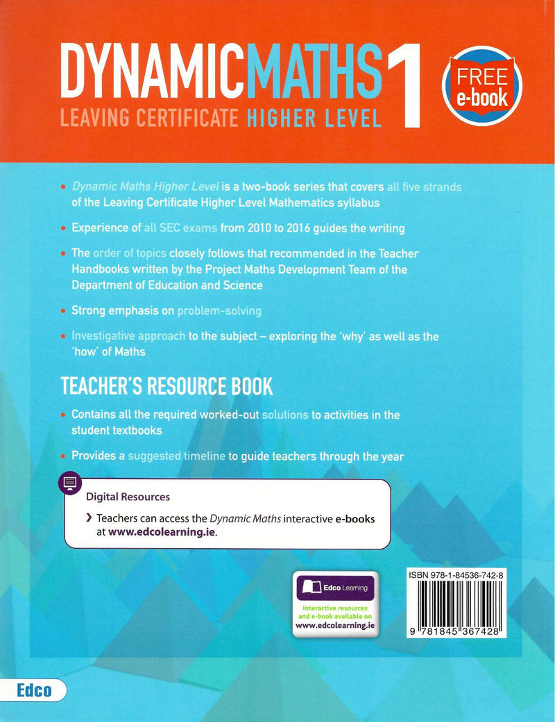 Dynamic Maths 1 - Higher Level by Edco on Schoolbooks.ie