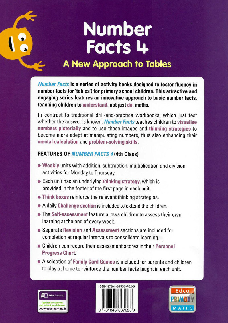 Number Facts 4 - 4th Class by Edco on Schoolbooks.ie