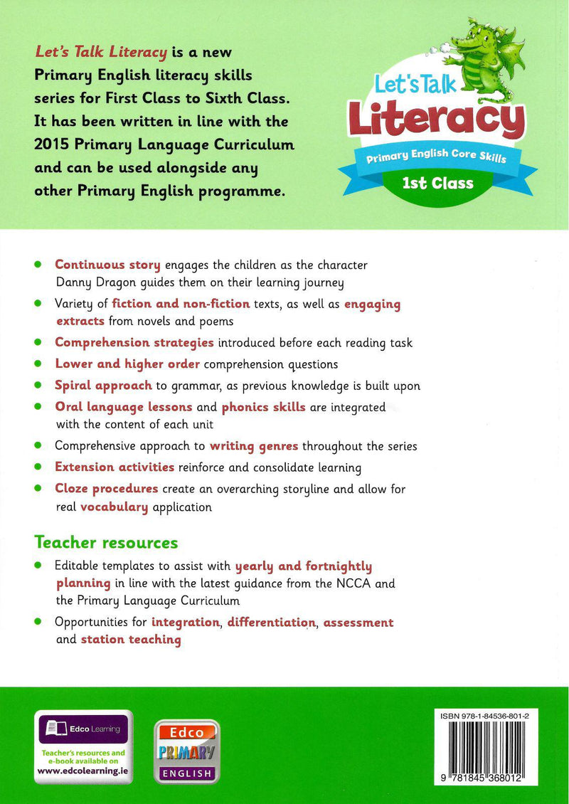 Let's Talk Literacy 1 - 1st Class by Edco on Schoolbooks.ie