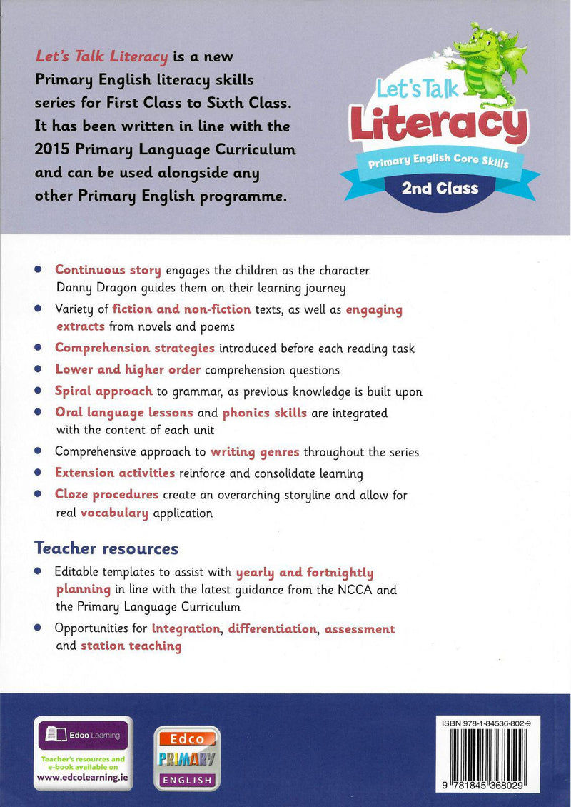 Let's Talk Literacy 2 - 2nd Class by Edco on Schoolbooks.ie