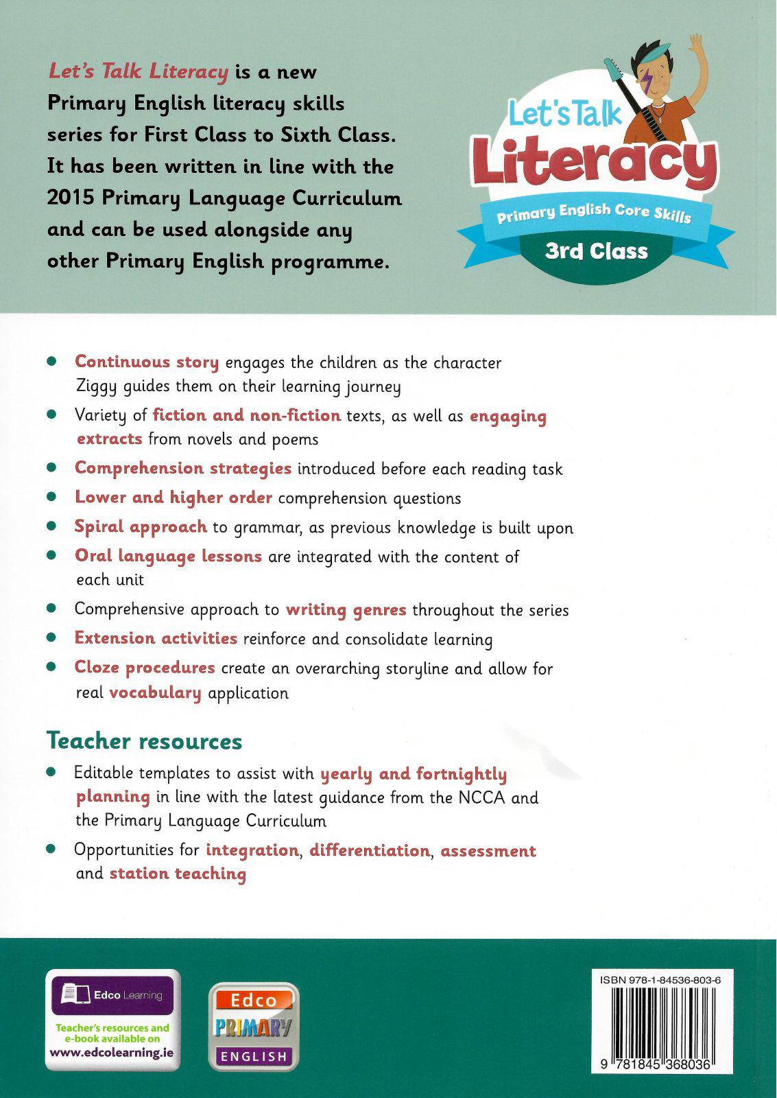 Let's Talk Literacy 3 - 3rd Class by Edco on Schoolbooks.ie