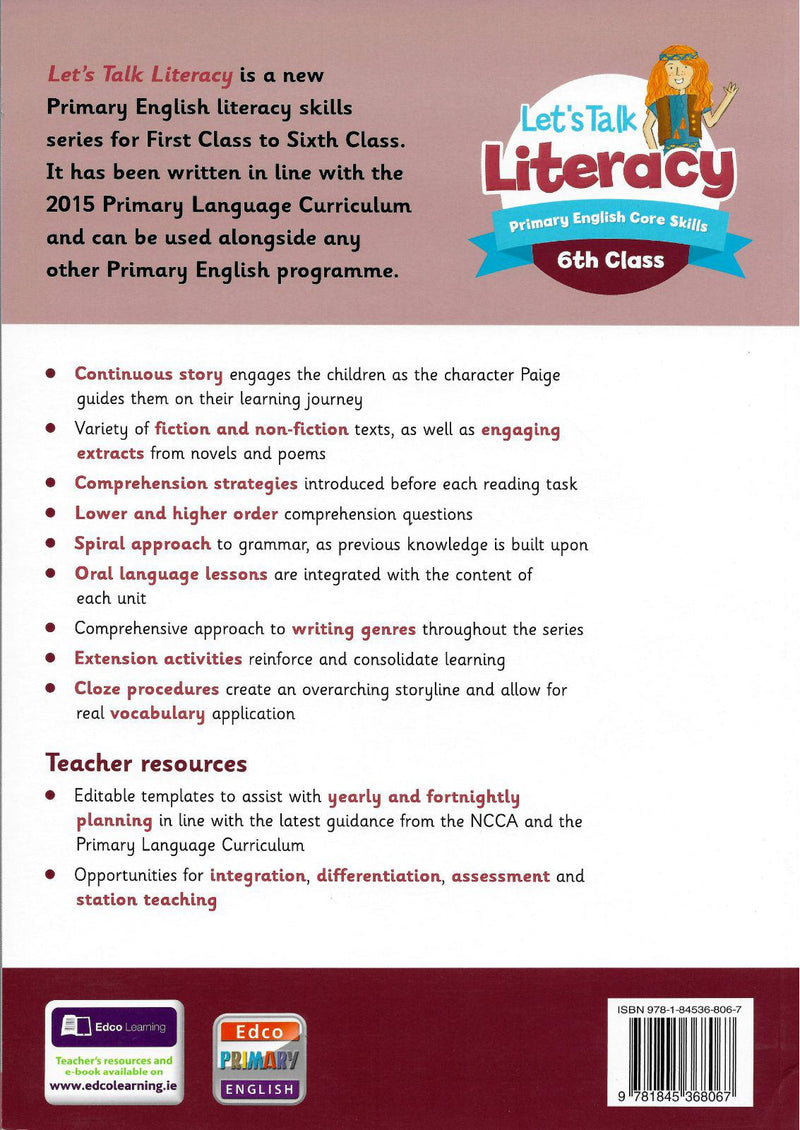 Let's Talk Literacy 6 - 6th Class by Edco on Schoolbooks.ie