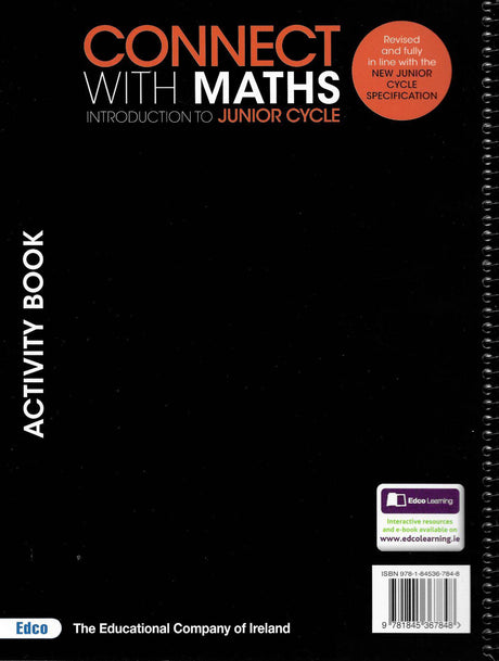 Connect with Maths - Introduction to Junior Cycle - Activity Book Only by Edco on Schoolbooks.ie