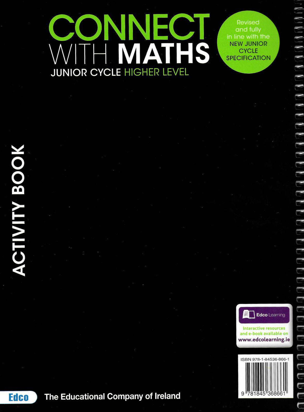 Connet Math Lesson Book Connect With Maths - Junior Cycle - Higher Level – Schoolbooks.ie
