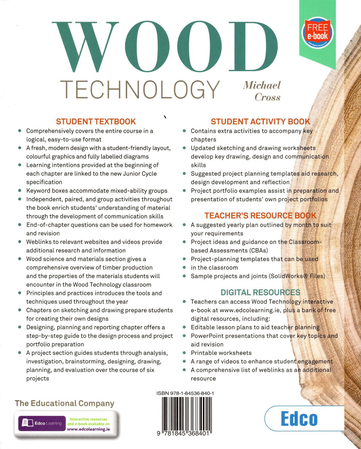 Wood Technology - New Junior Cycle - Textbook and Workbook Set by Edco on Schoolbooks.ie