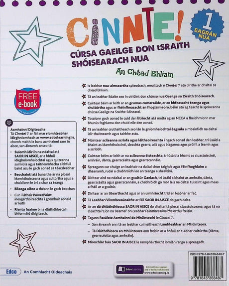 Cinnte 1 - Eagran Nua Pack by Edco on Schoolbooks.ie